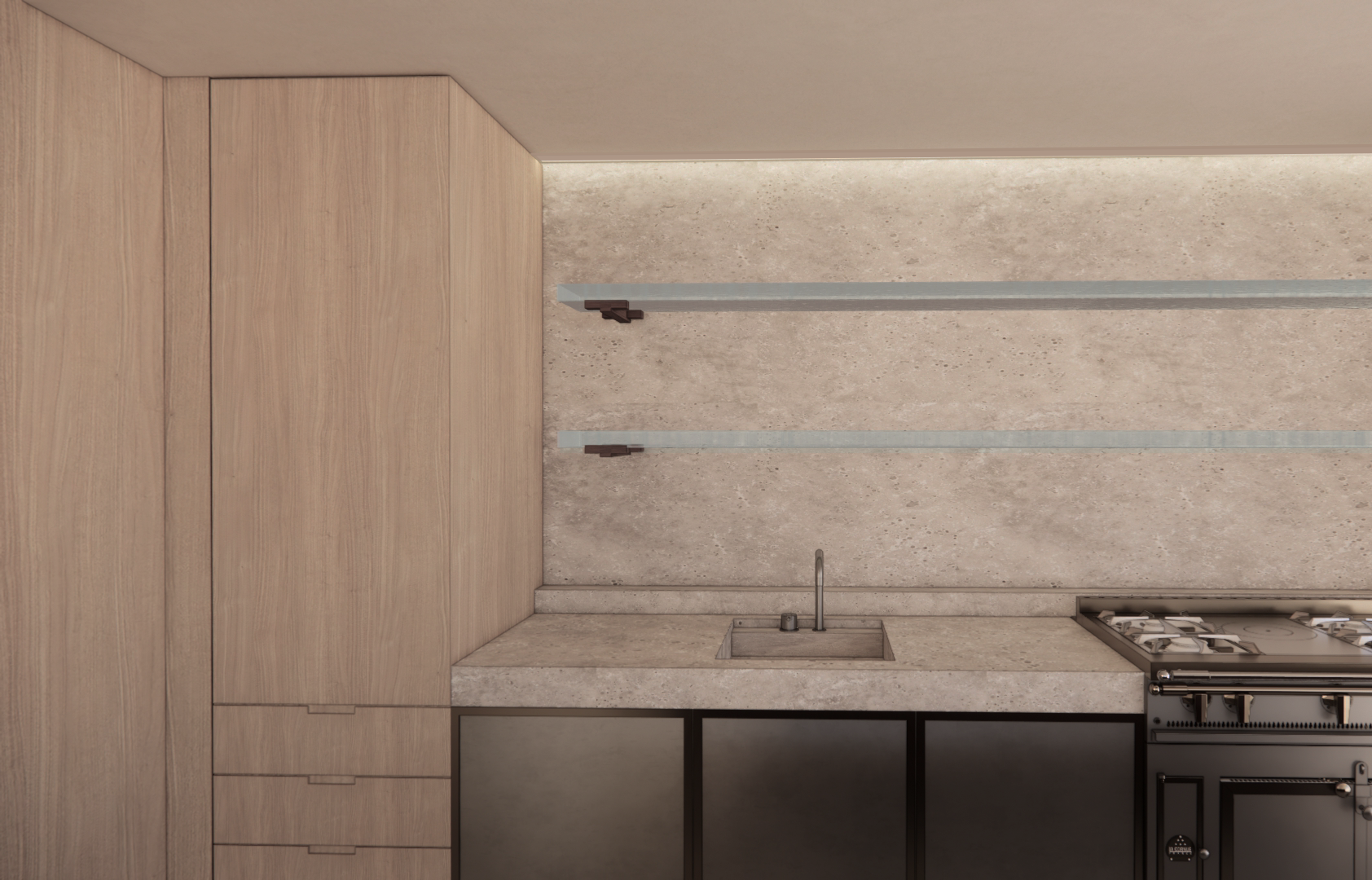 Kitchen counter detail